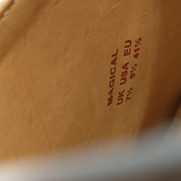 Hotter Magical White Leather Mules With Hand Plaited Strap Sz 9 1/2 - Picture 8 of 9